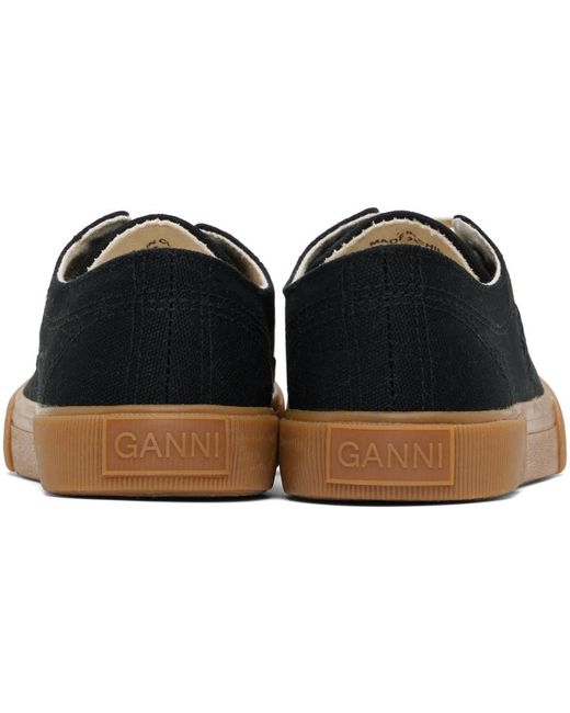 Ganni Black Classic Low Sneakers