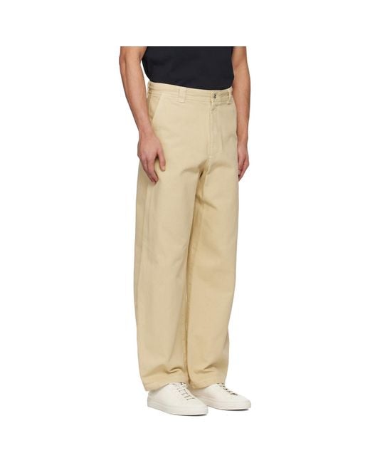 A.P.C. Natural Chino Trousers for men