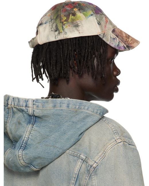 Acne Multicolor Printed Cap for men