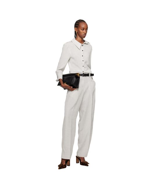 Jacquemus Black Gray Les Sculptures 'le Pantalon Titolo' Trousers