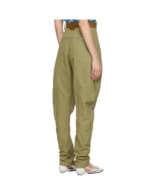 Kiko Kostadinov Green Khaki Chasseur Trousers