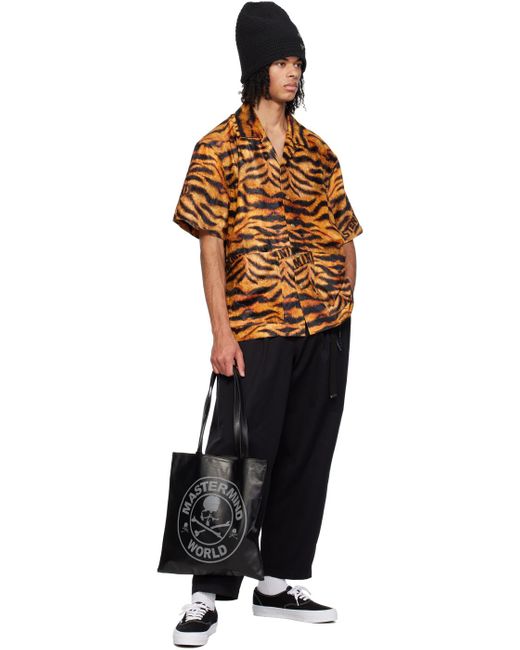 Chemise noir et à motif tigré et image de tigre MASTERMIND WORLD pour homme en coloris Orange