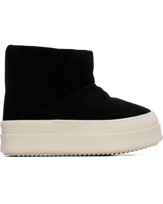 Rick Owens Black Tower Mega Bumper Low Lunar Boots