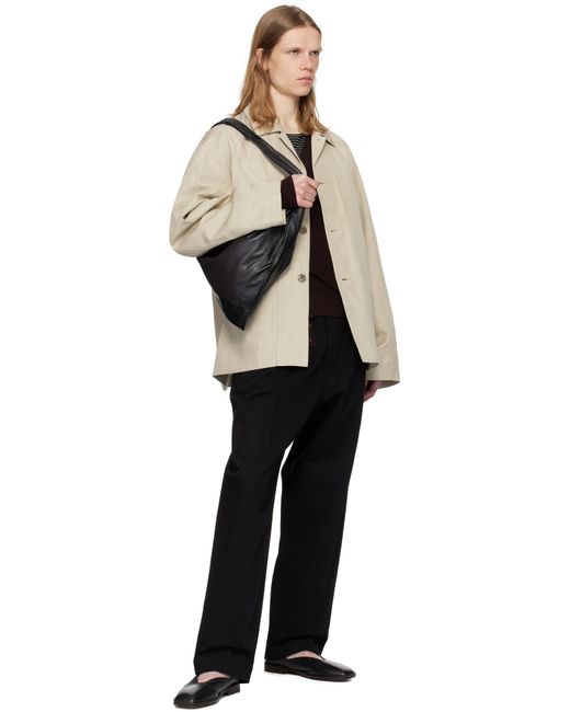 Lemaire Black Small Scarf Bag for men