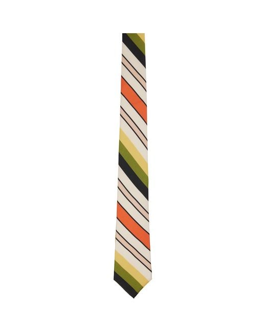 Jean Paul Gaultier Metallic Striped Tie