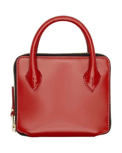 Comme des Garçons Red Handles Medium Zip Wallet