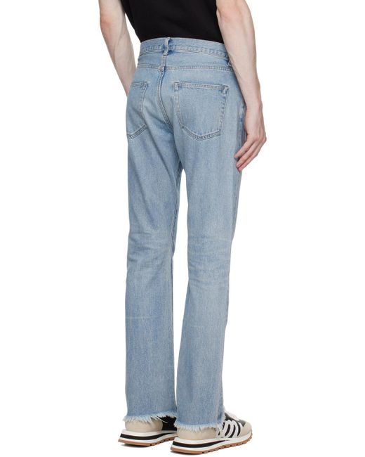 John Elliott Blue Caribou Jeans for men