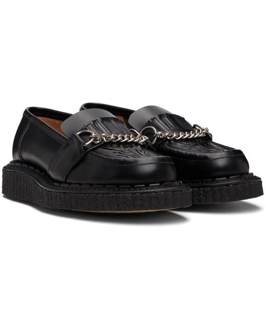 George Cox Black Buxton Loafers