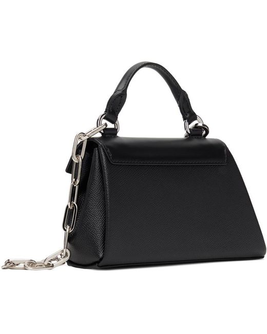 Maison Margiela Black Snatched Asymmetric Micro Bag for men