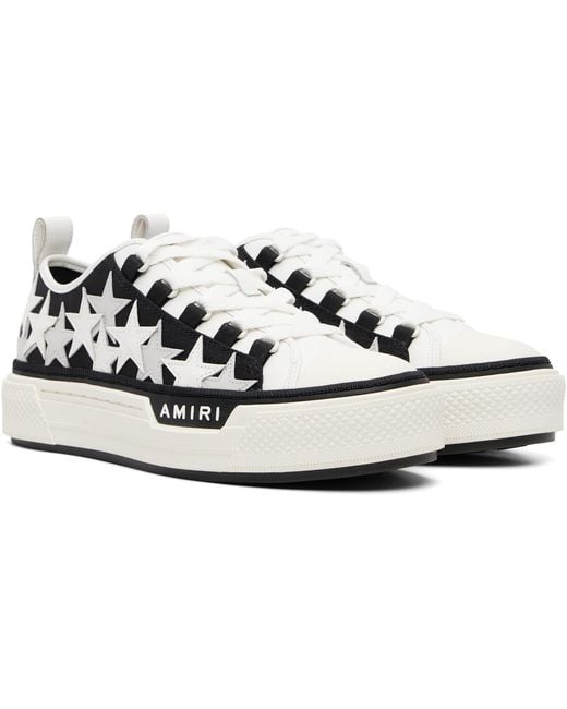 Amiri Black Stars Court Low Sneakers for men