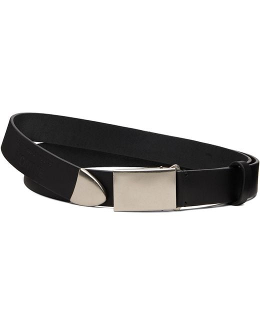 Comme des Garçons Black Steer Oil Smooth 30 Mm Belt for men