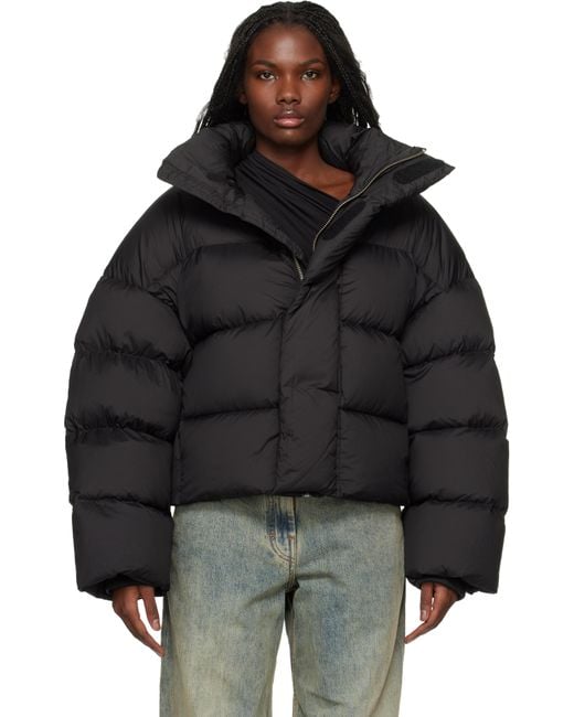 Entire studios Mml Puffer Down Jacket in Black | Lyst