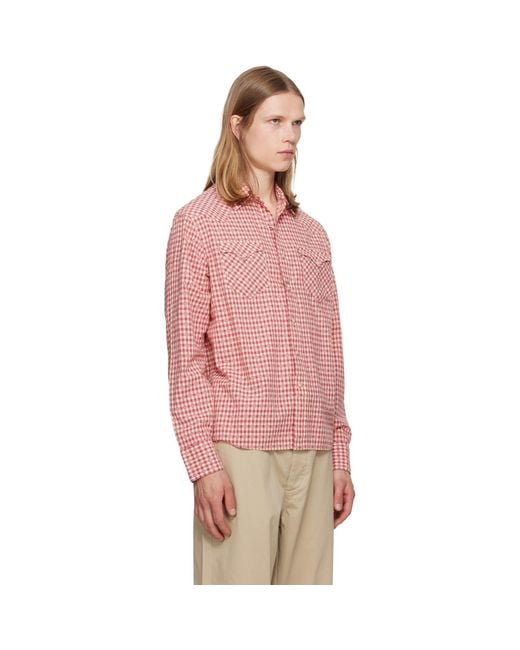 Polo Ralph Lauren Pink Classic Fit Checked Western Shirt for men