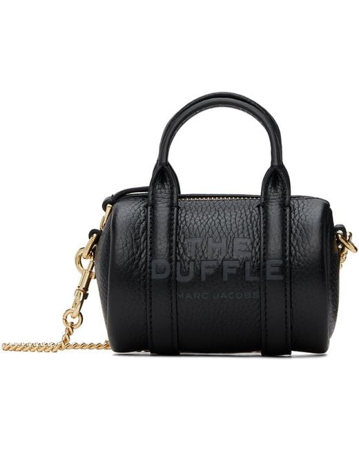Marc Jacobs Black 'The Leather Nano' Duffle Bag