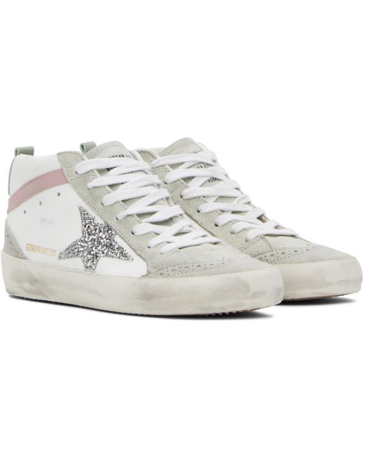 Golden Goose Deluxe Brand Black Ssense Exclusive White & Gray Mid Star Sneakers