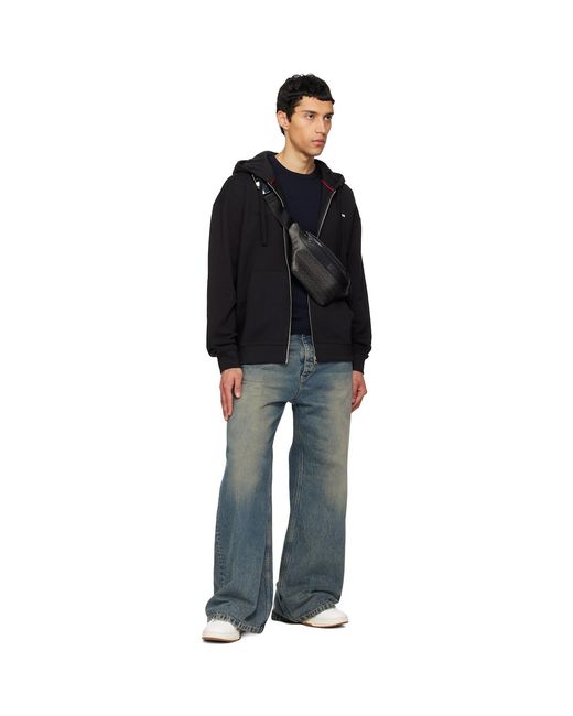 HUGO Black Logo Hardware Belt Bag for men