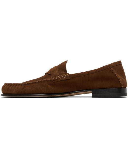 Tom Ford Black Suede Twisted Band Ripley Loafers for men
