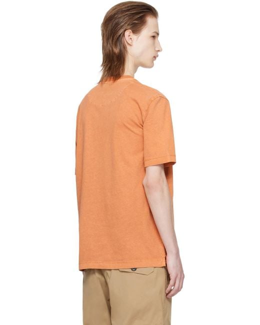 メンズ PS by Paul Smith Happy Tシャツ Orange