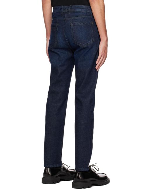 Neil Barrett Blue Navy Badge Skinny-fit Jeans for men