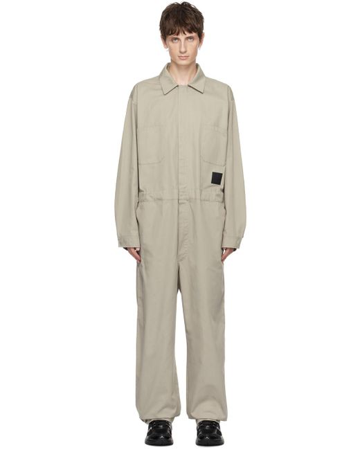 Yeezy Cotton-piqué Jumpsuit in Grey for Men | Lyst UK