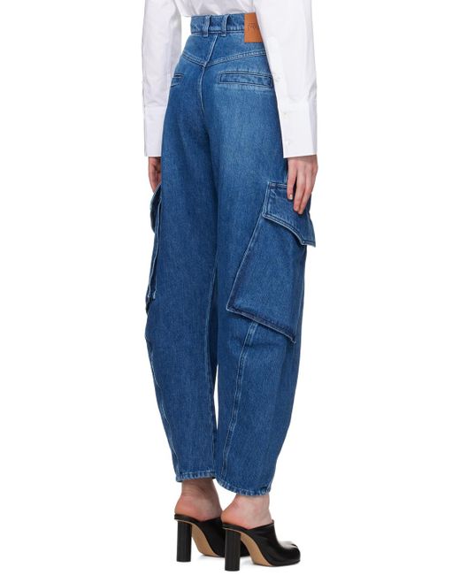 J.W. Anderson Blue Twisted Jeans