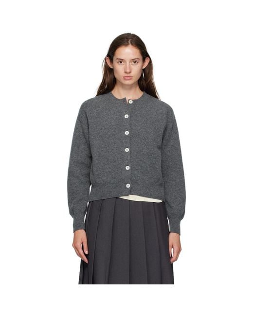 &Daughter Black Ada Crewneck Cardigan
