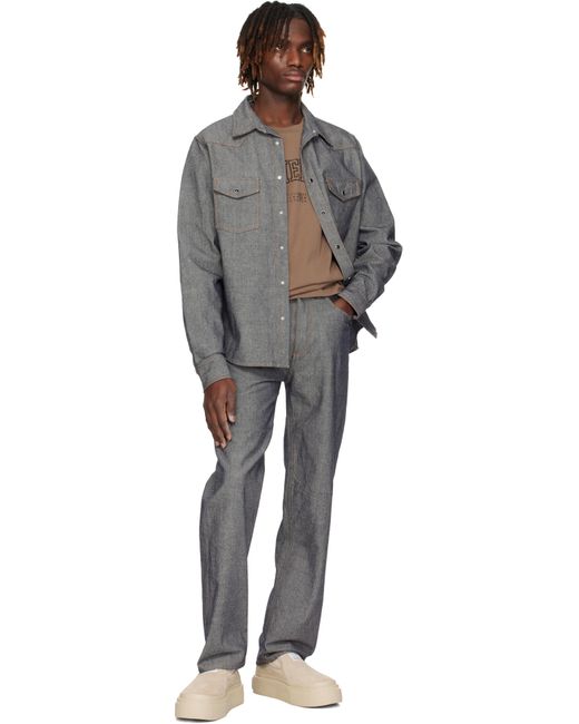 MM6 by Maison Martin Margiela Black Straight-Leg Jeans for men