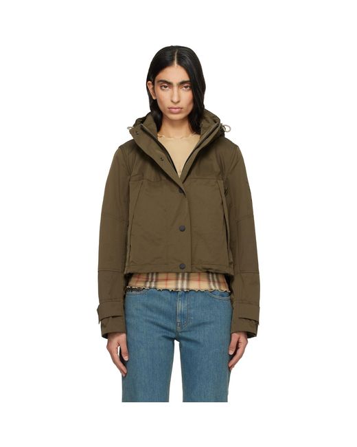 Burberry Black Khaki Nylon Jacket