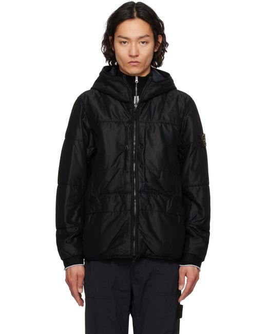 メンズ Stone Island ブラック Run-Proof Nylon Mesh-Tc