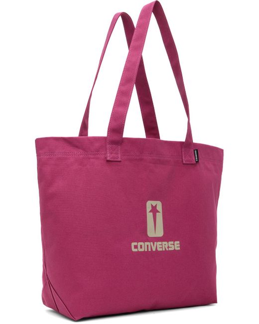 Rick Owens Pink Converse Edition Tote for men