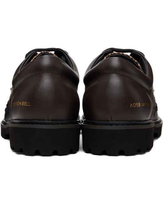 ANDERSSON BELL Black Fringed Woven Loafers for men