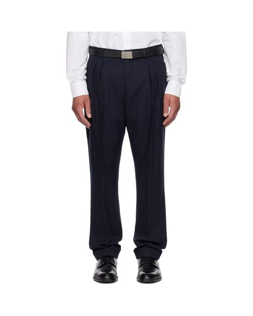 Paul Smith Blue Wool Trousers for men