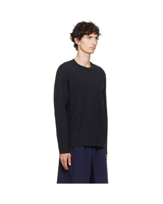 Tekla Black Long-Sleeved T-Shirt for men