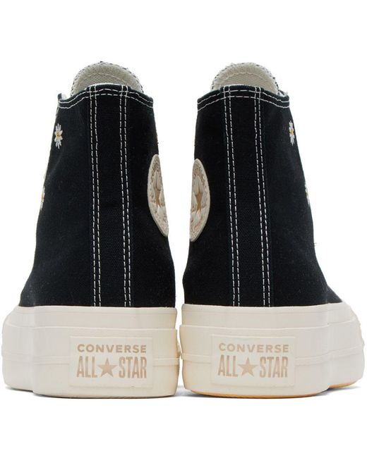 Converse Chuck Taylor All Star Lift Sneaker in Black | Lyst