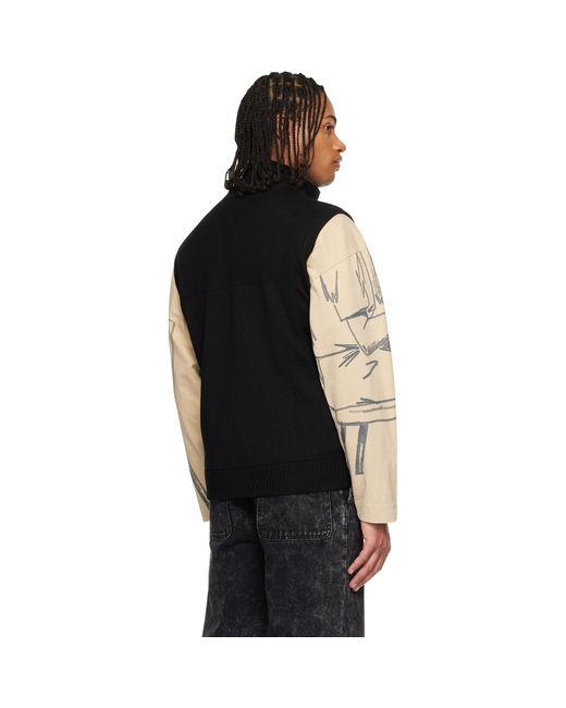 Canada Goose Black Hybridge Knit Down Vest for men