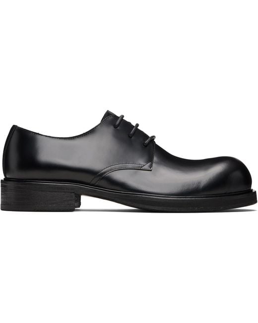 Acne Black Lace-Up Leather Derbys for men