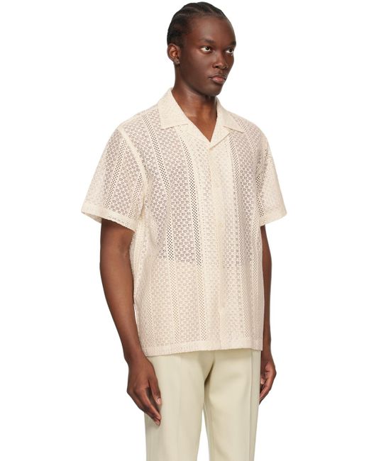 Saturdays NYC White Off- Canty Shirt for men