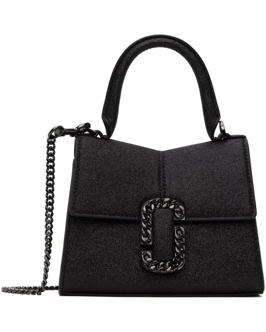 Mini sac à main st. marc noir scintillant Marc Jacobs en coloris Black
