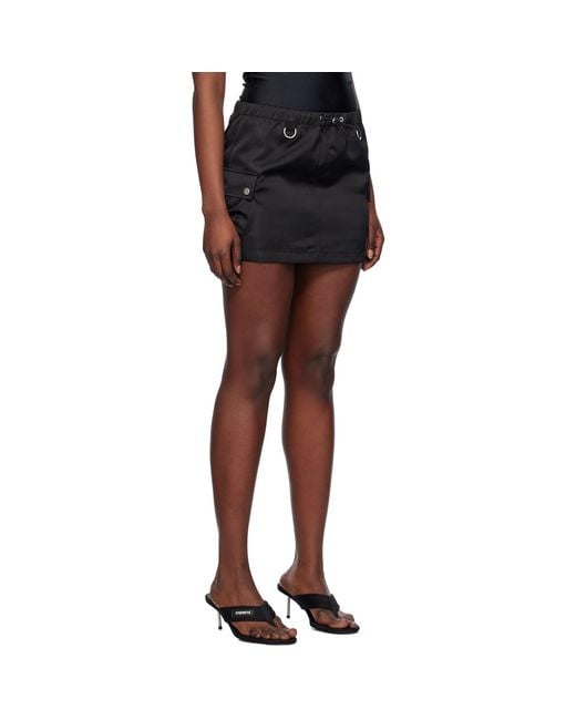 Coperni Black Tailored Cargo Miniskirt