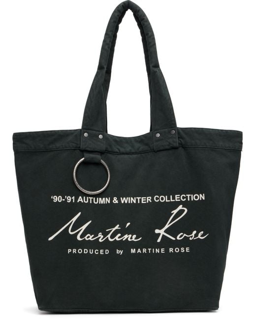 Martine Rose Black Bondage Tote for men