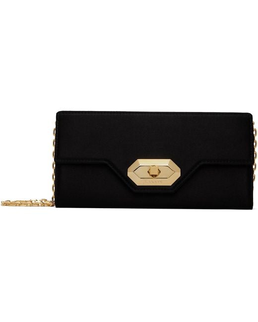Lanvin Black Invitation Evening Small Clutch