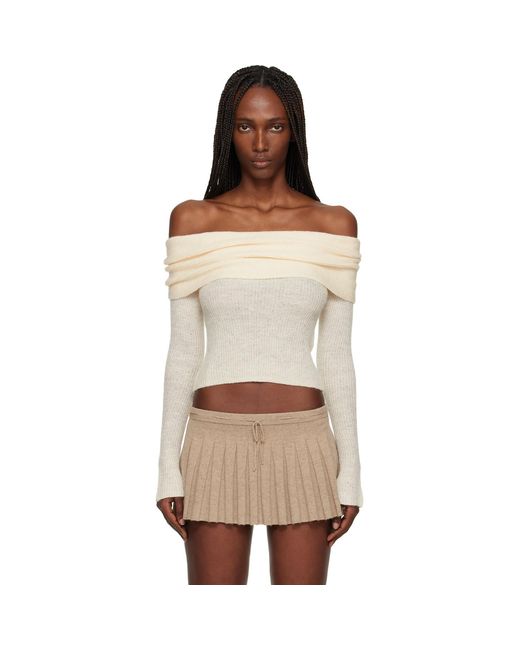 GUIZIO White Off- Marlowe Top