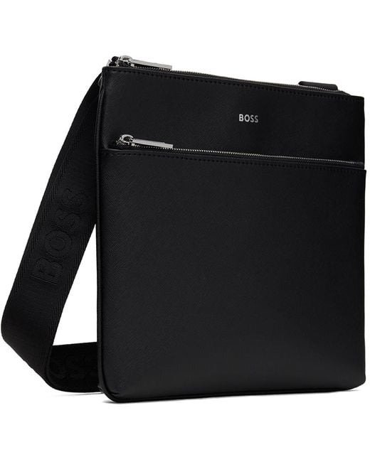Boss Black Signature Stripe & Logo Envelope Bag for men