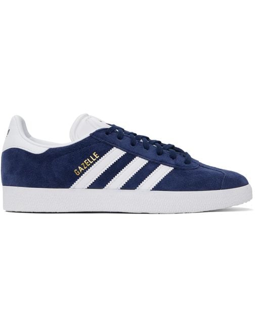 mens navy gazelle trainers