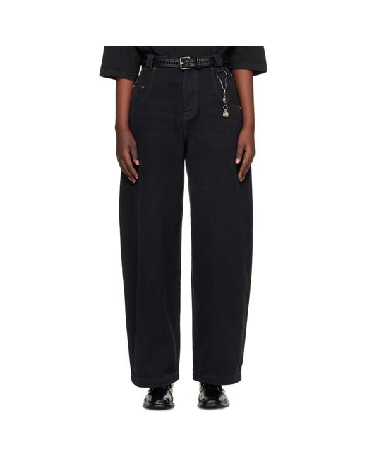 Willy Chavarria Black Bad Girl Jeans