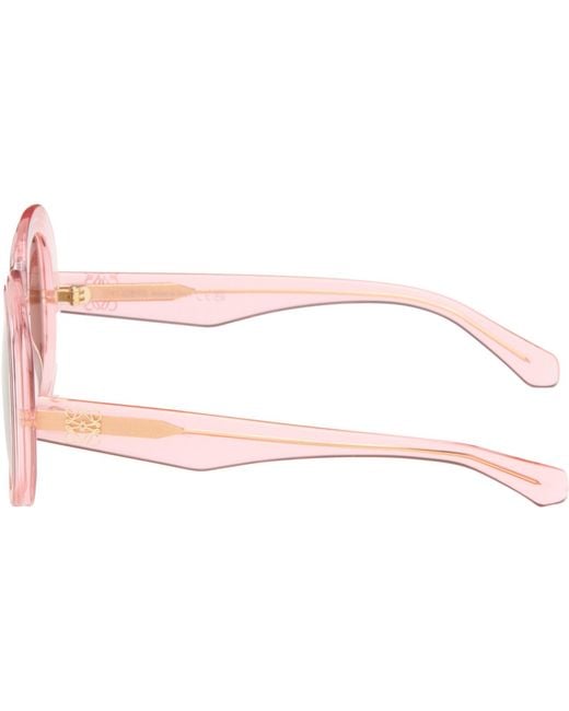 Loewe Brown Mini Anagram Steps Square Sunglasses