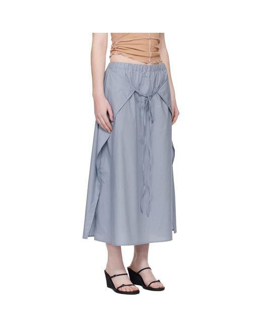 Baserange Black Decti Maxi Skirt