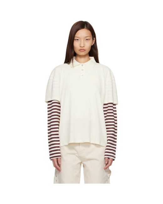 Sandy Liang Natural Off- Dew Polo