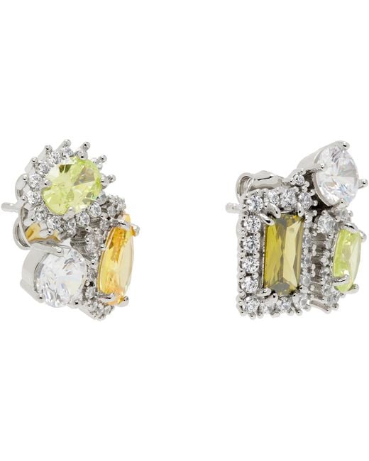 Maison Margiela Metallic Cluster Stud Earrings