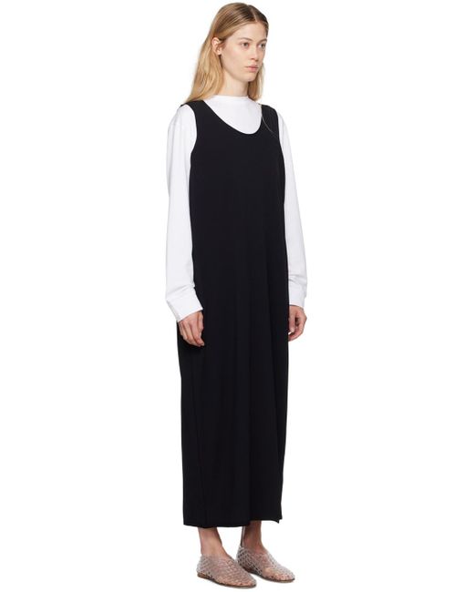 The Row Black Agla Maxi Dress